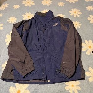 The North Face Men's Navy and Charcoal Hyvent Jacket